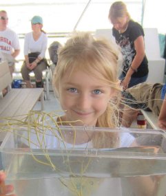 Little girl on the Amelia River Cruise Eco Tour