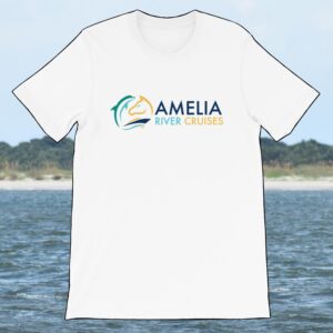 amelia river cruises white corporate logo tshirt