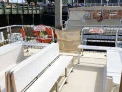 The bow of the boat The Miss Kaylynn