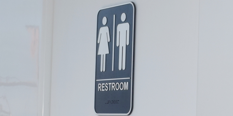 two rest rooms