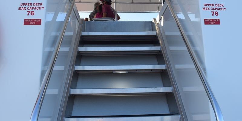 Stairs on boat