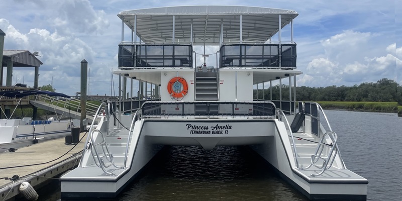 Princess Amelia stern at Amelia River Cruises