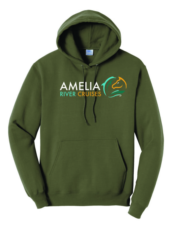 Amelia River Cruises olive green hoodie