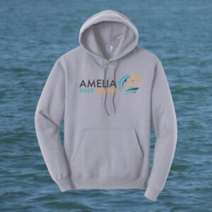 Hoodie in silver from Amelia River Cruises