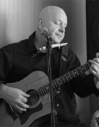 musician jeff tucker in black and white photo